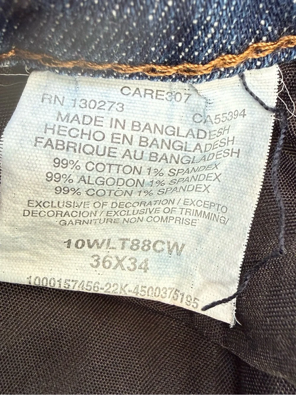 Wrangler Men's Retro Slim Fit Straight Leg Blue Denim Jeans 36” x 34”